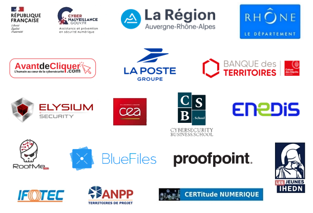 Partenaires & Soutiens CyberCercle Auvergne-Rhône-Alpes - septembre 2023