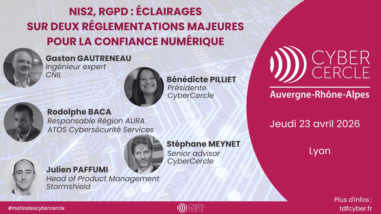 Matinale CyberCercle AURA du 23 avril 2026