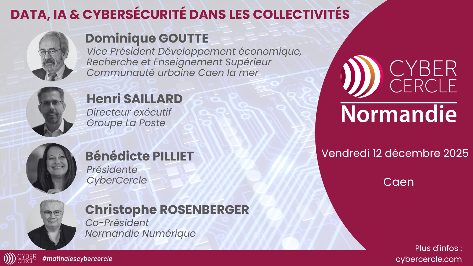 Matinale CyberCercle Normandie - 12 décembre 2025