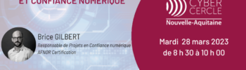 Matinale CyberCercle Nouvelle-Aquitaine, mars 2023