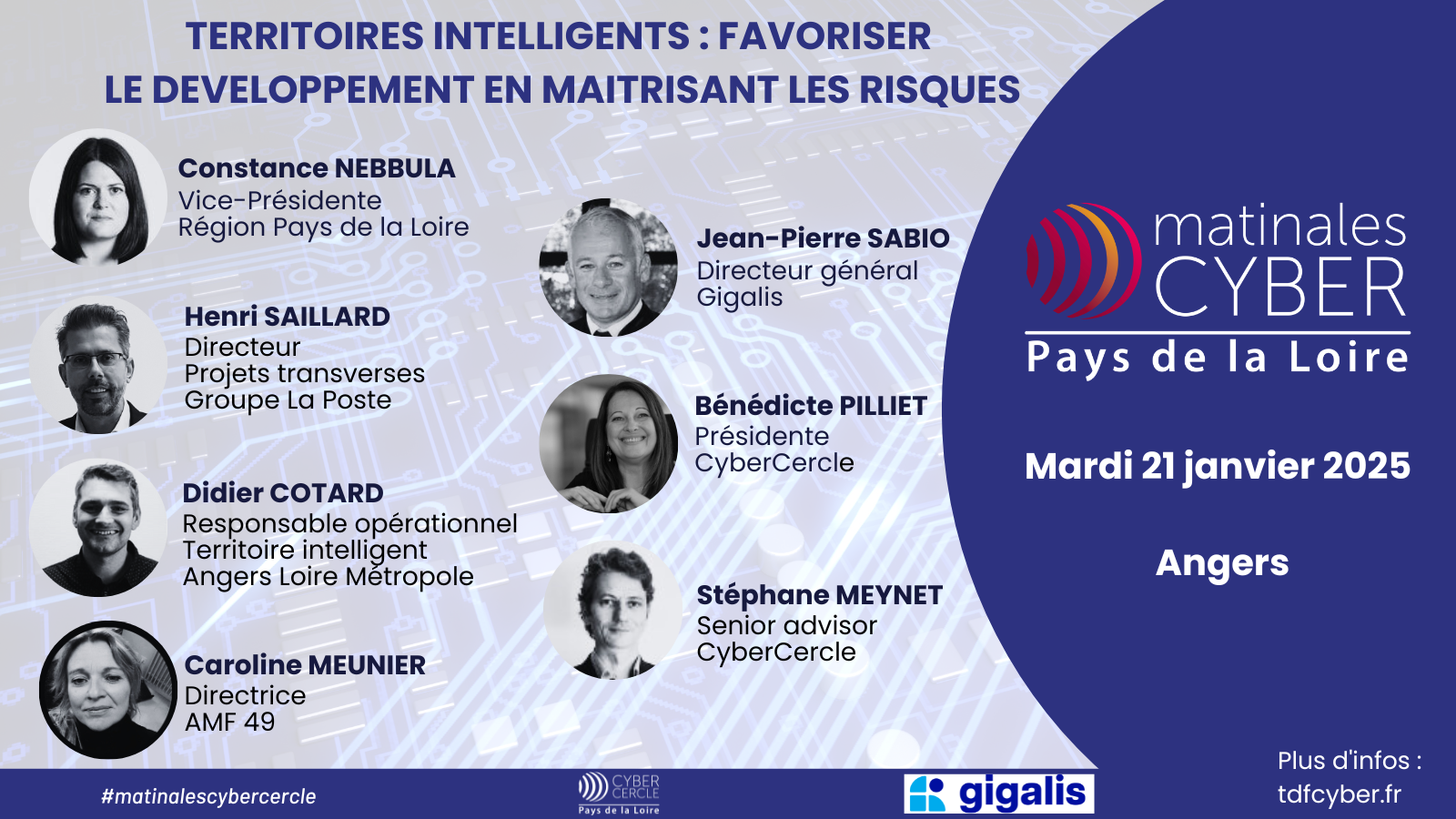 Matinale Cyber Pays de la Loire - 21 janvier 2025