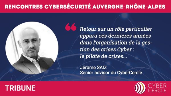 Jérôme Saiz, senior advisor Cybercercle